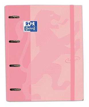 Oxford - CARPEBLOCK OXFORD 4AN 100H A4 5X5 TOUCH FLAMINGO - Pack de 4 unidades - 400127154