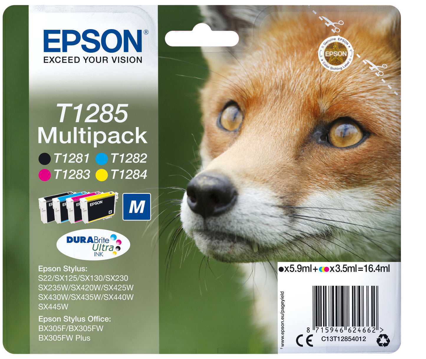 Epson Fox Multipack T1285 4 colores