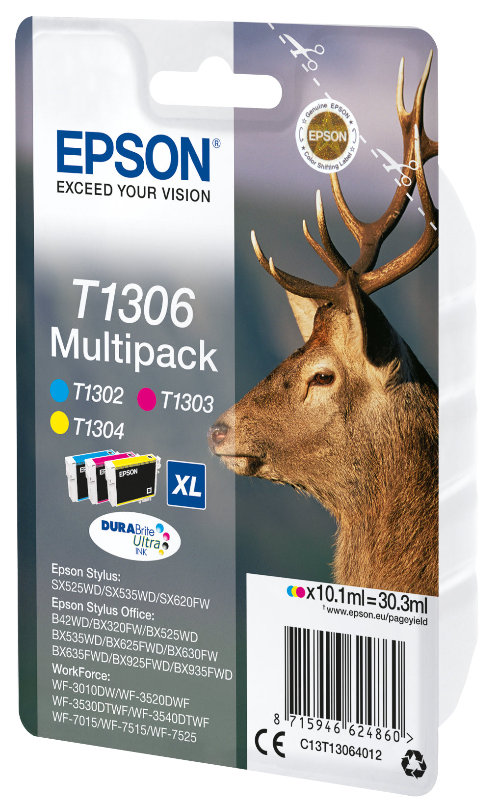 Epson Stag Multipack T1306 3 colores