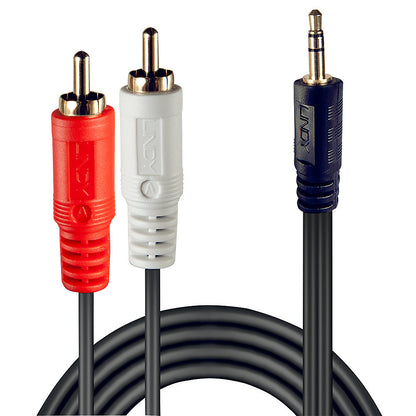 Lindy - 35685 cable de audio 10 m 2 x RCA 3 5mm Negro