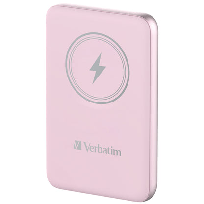 Verbatim - Charge 'n' Go Polímero de litio 10000 mAh Cargador inalámbrico Rosa