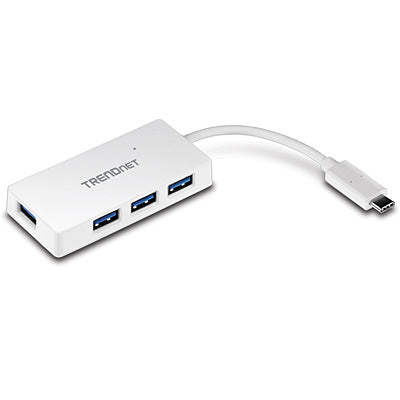 Trendnet - TUC-H4E hub de interfaz USB 3.2 Gen 1 (3.1 Gen 1) Type-C 5000 Mbit/s Blanco