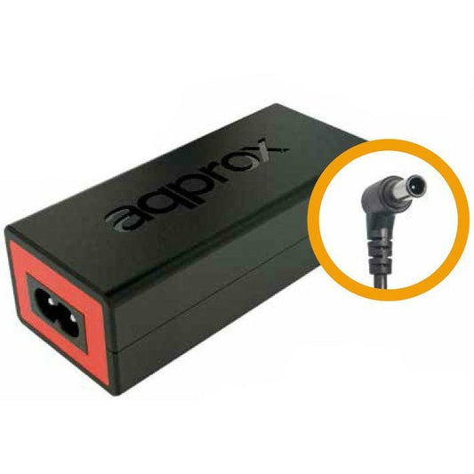 Approx - appA04 adaptador e inversor de corriente Interior 90 W Negro  Rojo