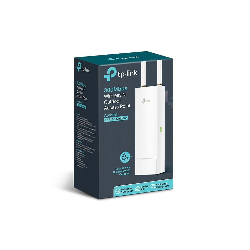 TP-Link - Omada EAP110-Outdoor 300 Mbit/s Blanco Energía sobre Ethernet (PoE)