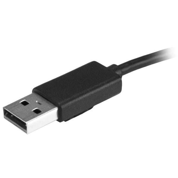 StarTech.com - Concentrador Ladrón USB 2.0 de 4 Puertos con Cable Integrado - Hub Portátil USB 2.0