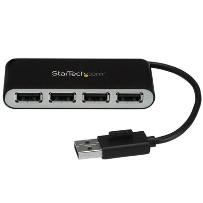 StarTech.com - Concentrador Ladrón USB 2.0 de 4 Puertos con Cable Integrado - Hub Portátil USB 2.0