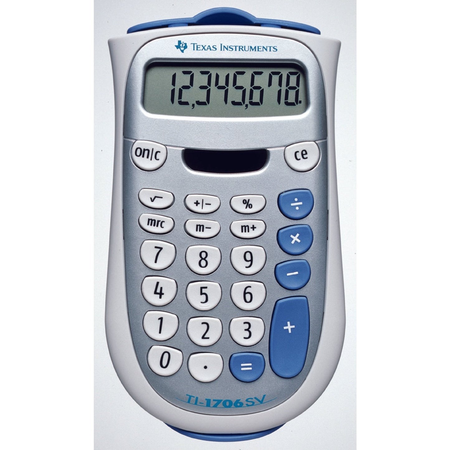 Texas Instruments - TI-1706 SV calculadora Escritorio Calculadora básica Plata  Blanco