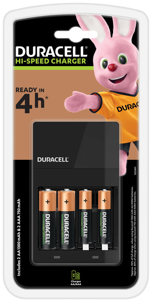 Duracell - CEF14 Pilas de uso doméstico Corriente alterna