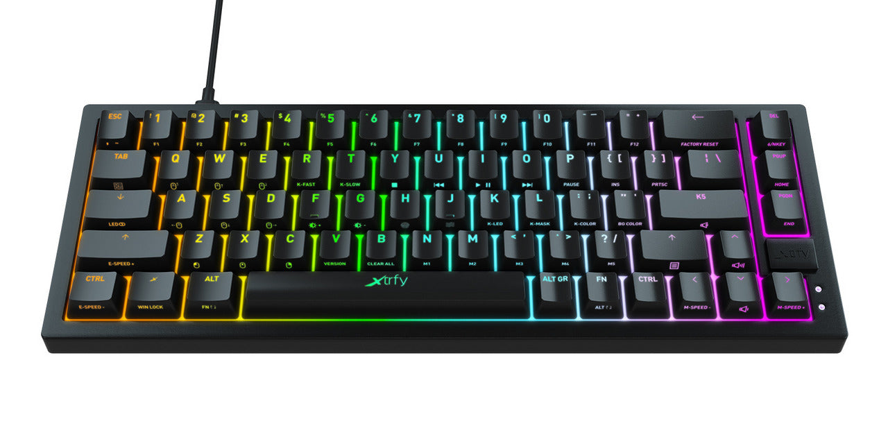 CHERRY XTRFY - K5 COMPACT RGB teclado Juego USB QWERTY Español Negro