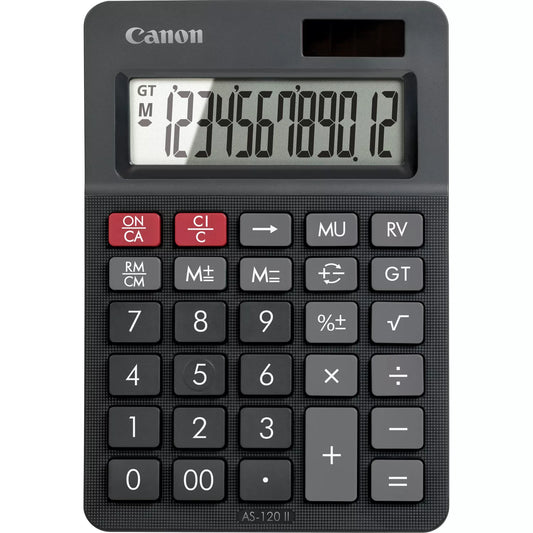 Canon - AS-120 II calculadora Escritorio Pantalla de calculadora Negro