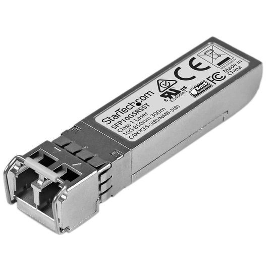 StarTech.com - Módulo SFP+ Compatible con Cisco SFP-10G-SR-S - 10GBASE-SR - Fibra Multimodo de 10GbE - SFP+ Ethernet Gigabit 10Gb - LC - 300m - 850nm - Cisco Firepower  ASR9000  C9300 DDM