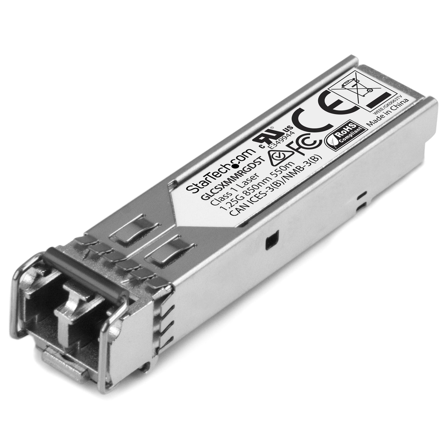 StarTech.com - Módulo Transceptor SFP Compatible con Cisco GLC-SX-MM-RGD - 1000BASE-SX - Multimodo 1GbE - SFP Ethernet Gigabit 1Gb - LC - 550m - 850nm - Cisco ASR920  IE2000  IE4000 DDM