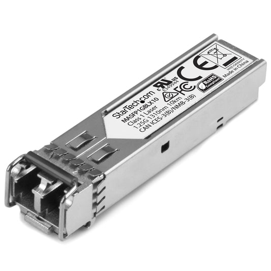 StarTech.com - Módulo SFP Compatible con Cisco Meraki MA-SFP-1GB-LX10 - 1000BASE-LX - Monomodo 1GbE - SFP Ethernet Gigabit 1Gb - LC 10km - 1310nm - Cisco Meraki MS225  MX400  MS250 DDM