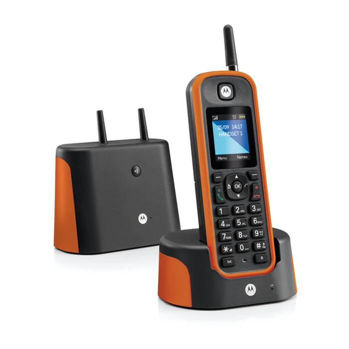 Motorola - O201 Identificador de llamadas Negro  Naranja