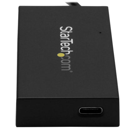 StarTech.com - Ladrón Hub USB 3.0 de 4 Puertos - 5Gbps - Concentrador de 3 Puertos USB-A y 1 Puerto USB-C - Incluye Adaptador de Alimentación