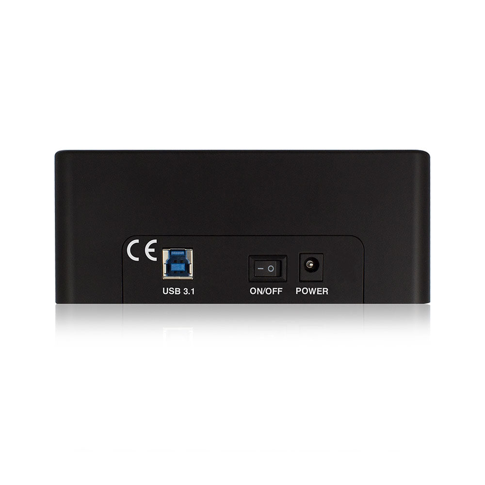 Ewent - EW7014 base de conexión para disco duro USB 3.2 Gen 1 (3.1 Gen 1) Type-A Negro