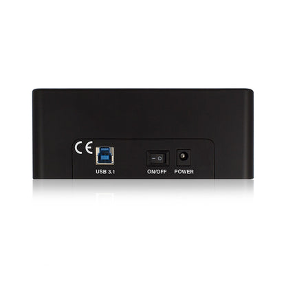 Ewent - EW7014 base de conexión para disco duro USB 3.2 Gen 1 (3.1 Gen 1) Type-A Negro