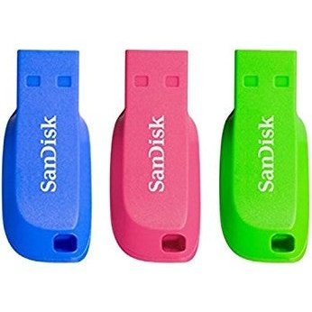 SanDisk - Cruzer Blade 16GB unidad flash USB USB tipo A 2.0 Azul  Verde  Rosa