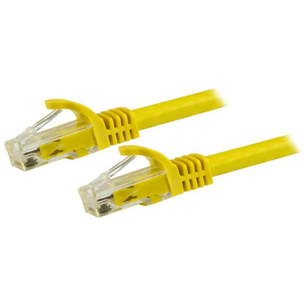 StarTech.com - Cable de 1 5m Cat6 Ethernet de Red Amarillo - RJ45 sin Enganches - 24AWG