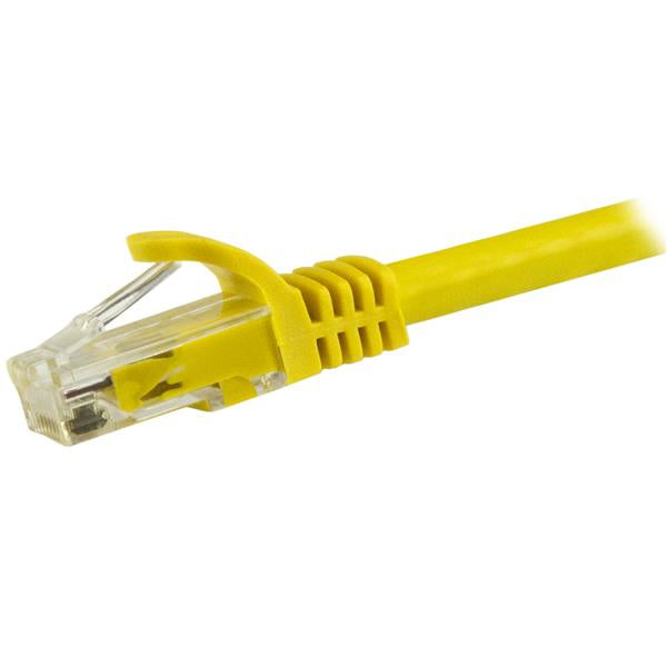 StarTech.com - Cable de 1 5m Cat6 Ethernet de Red Amarillo - RJ45 sin Enganches - 24AWG