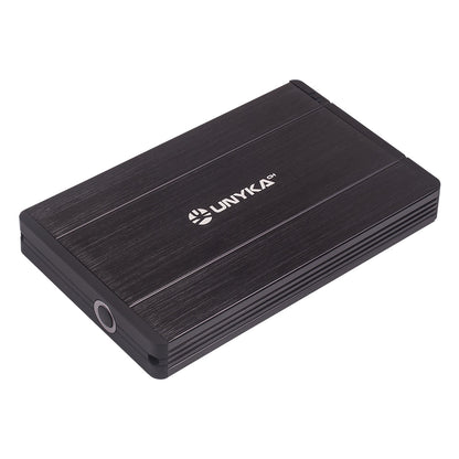 UNYKAch - 25201 Caja de disco duro (HDD) Negro 2.5"