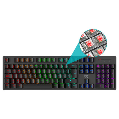 Hiditec - GK400 ARGB teclado Juego USB Negro