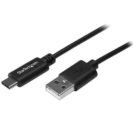 StarTech.com - Cable de Carga y Sincronización USB-A a USB-C de 2m - Cable de Datos USB-A a USB Tipo C - M/M - Negro - Certificado USB-IF