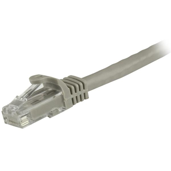 StarTech.com - Cable de 1 5m Cat6 Ethernet de Red Gris - RJ45 sin Enganches - 24AWG