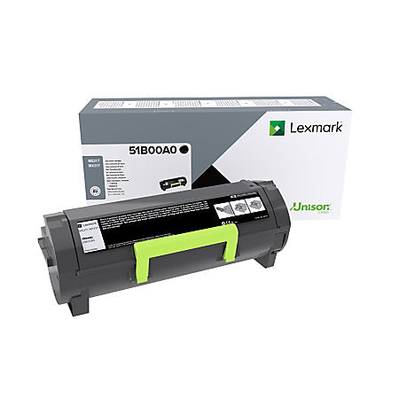 Lexmark 51B00A0 cartucho de tóner 1 pieza(s) Original Negro