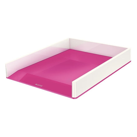 Leitz - 53611023 bandeja de escritorio/organizador Poliestireno Metálico  Rosa