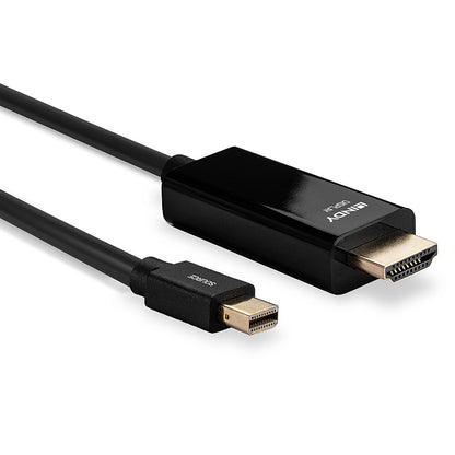 Lindy - 36928 adaptador de cable de vídeo 3 m Mini DisplayPort HDMI tipo A (Estándar) Negro