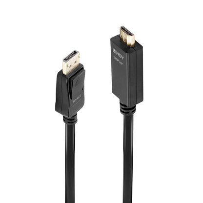 Lindy - 36920 adaptador de cable de vídeo 0 5 m DisplayPort HDMI tipo A (Estándar) Negro