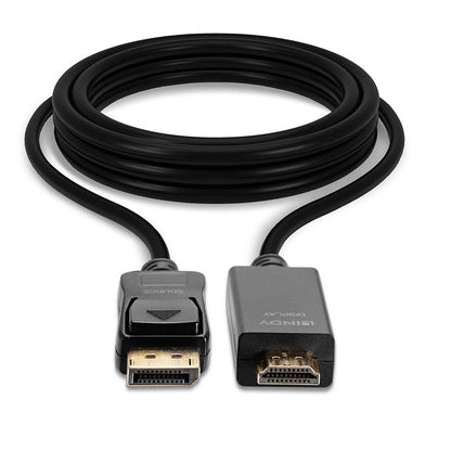 Lindy - 36921 adaptador de cable de vídeo 1 m DisplayPort HDMI tipo A (Estándar) Negro