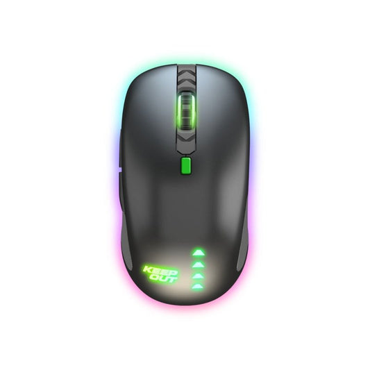 KeepOut - X9CH ratón Juego Ambidextro USB tipo A Laser 8200 DPI