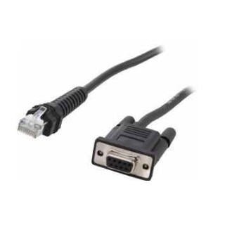 Zebra - CBA-RF5-S07ZAR cable de serie Negro 0 82296 m DB-9 RJ-45