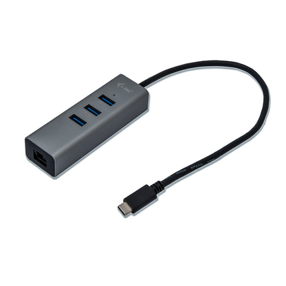 i-tec - Metal USB-C HUB 3 Port + Gigabit Ethernet Adapter