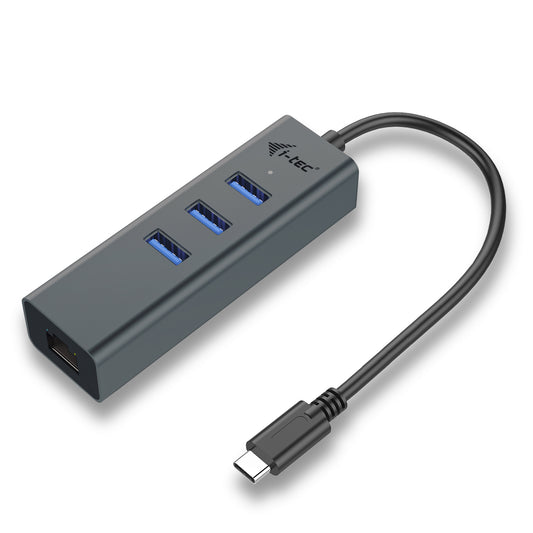 i-tec - Metal USB-C HUB 3 Port + Gigabit Ethernet Adapter