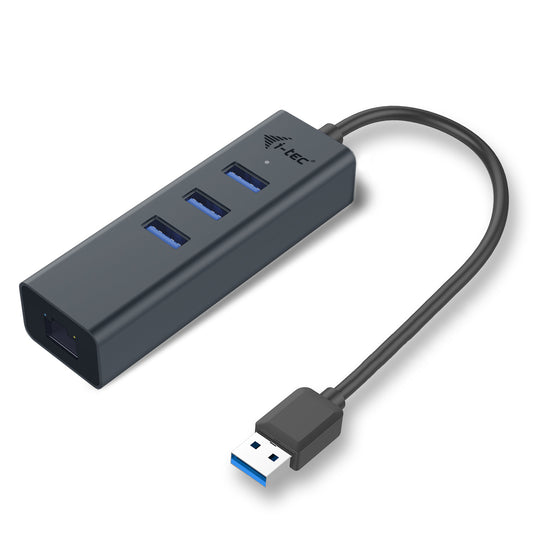 i-tec - Metal USB 3.0 HUB 3 Port + Gigabit Ethernet Adapter