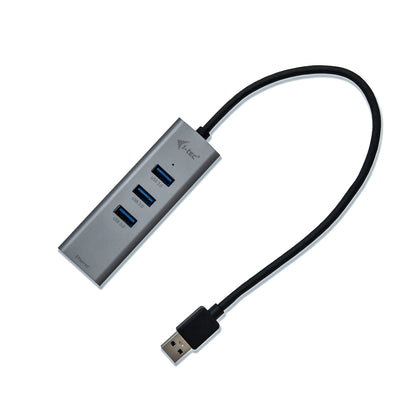 i-tec - Metal USB 3.0 HUB 3 Port + Gigabit Ethernet Adapter