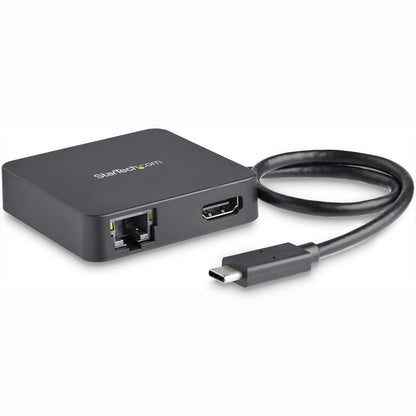 StarTech.com - Adaptador Multipuertos USB C - Mini Dock Portátil USB-C 4K HDMI - Gigabit Ethernet - Hub USB 3.0 (1x USB-A 1x USB-C) - Adaptador Multi USB TipoC - Compatible con Thunderbolt 3