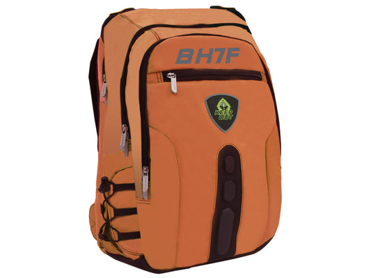 KeepOut - BK7F mochila Negro  Naranja Imitación piel  Nylon