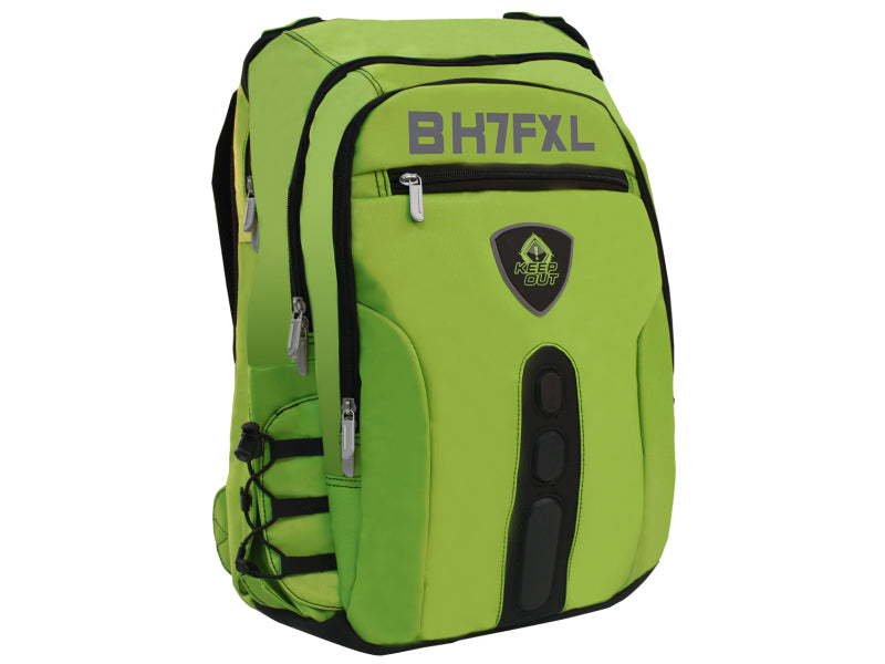 KeepOut - BK7F mochila Negro  Verde Imitación piel  Nylon