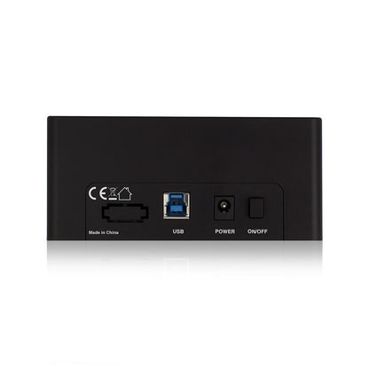 Ewent - EW7012 base de conexión para disco duro USB 3.2 Gen 1 (3.1 Gen 1) Type-B Negro