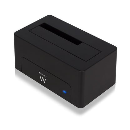 Ewent - EW7012 base de conexión para disco duro USB 3.2 Gen 1 (3.1 Gen 1) Type-B Negro