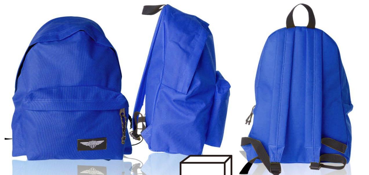 MP - MP MOCHILA ECO GRANDE 43X35X24CM CREMALLERA AZUL