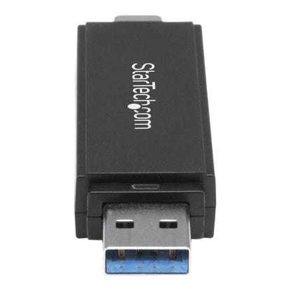 StarTech.com - Lector Grabador USB 3.0 USB-C Tipo C y USB-A de Tarjetas de Memoria Flash SD Micro SD Alimentado por USB