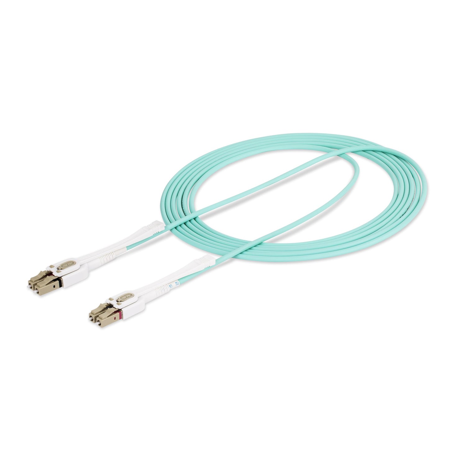 StarTech.com - Cable de Fibra Óptica Multimodo LC a LC (UPC) OM4 de 3m - con Pestillos - 50/125µm - Redes de 100G - Resistente a los Dobleces - Low Insertion Loss - LSZH