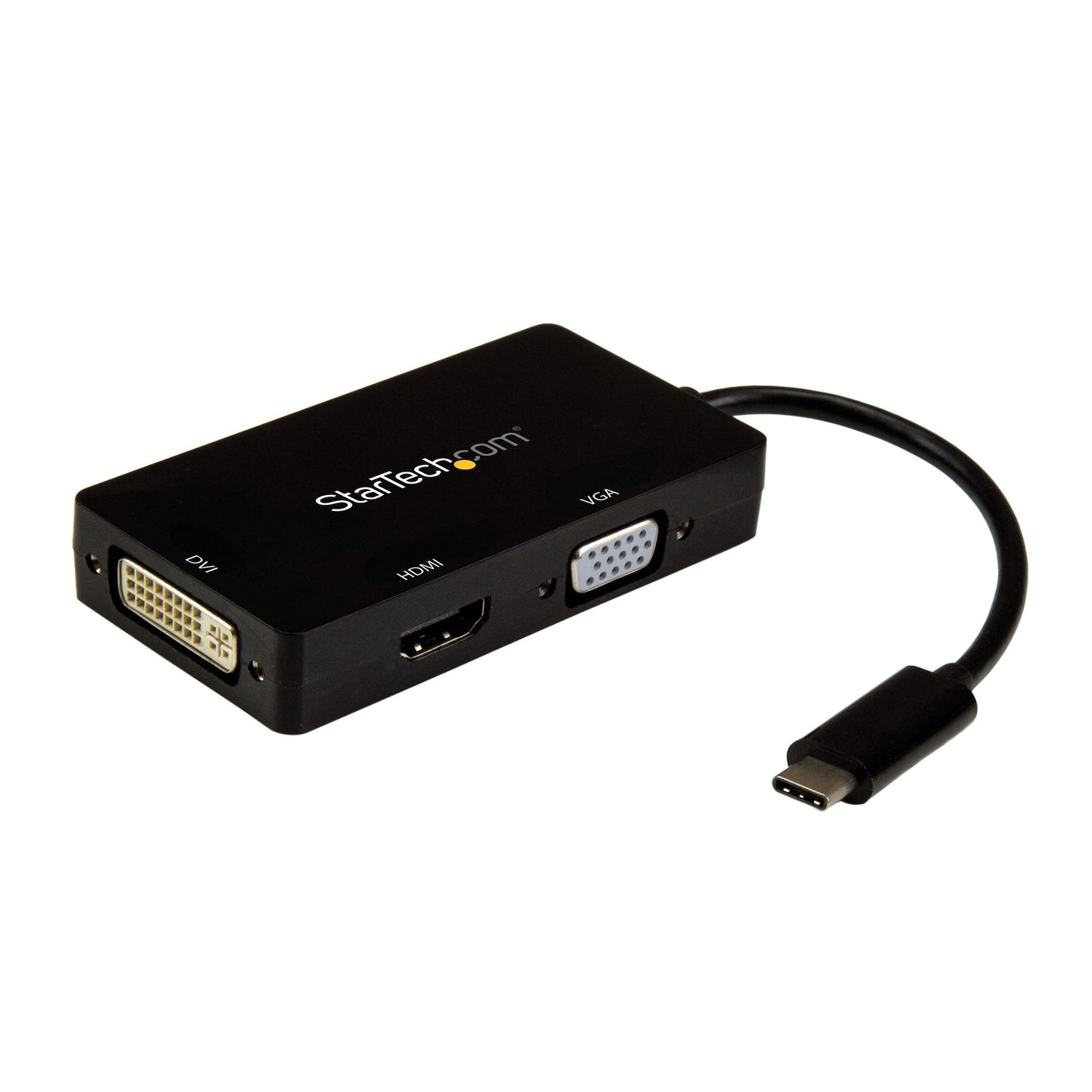 StarTech.com - Adaptador USB-C de Vídeo Multipuertos - 3en1 - 4K 30Hz - Negro