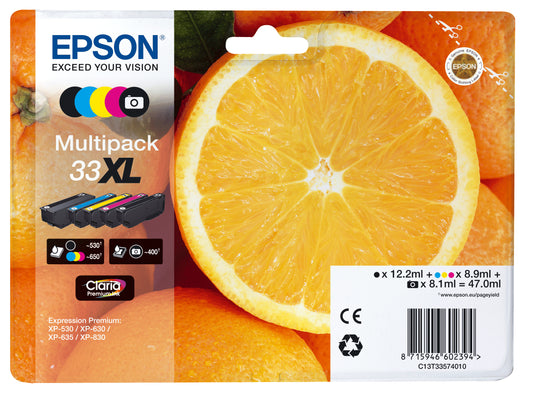 Epson Oranges Multipack 5-colours 33XL Claria Premium Ink