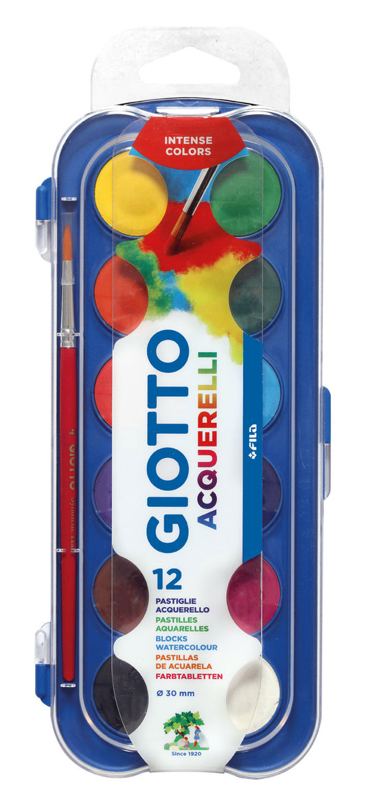 Giotto - 351200 pintura a base de agua Multi Paleta 12 pieza(s)